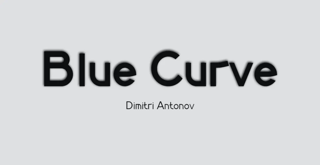 Blue Curve Font
