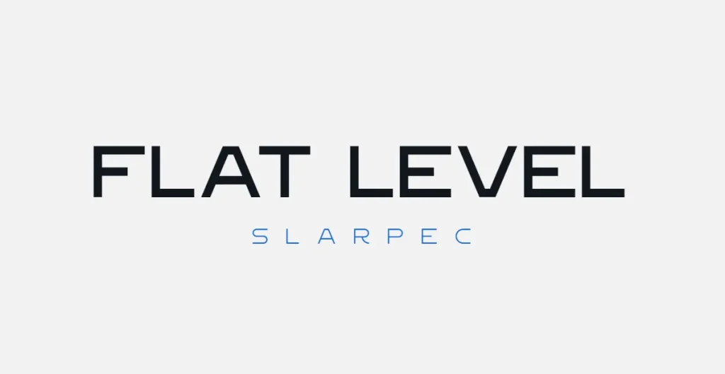 Flat Level Font