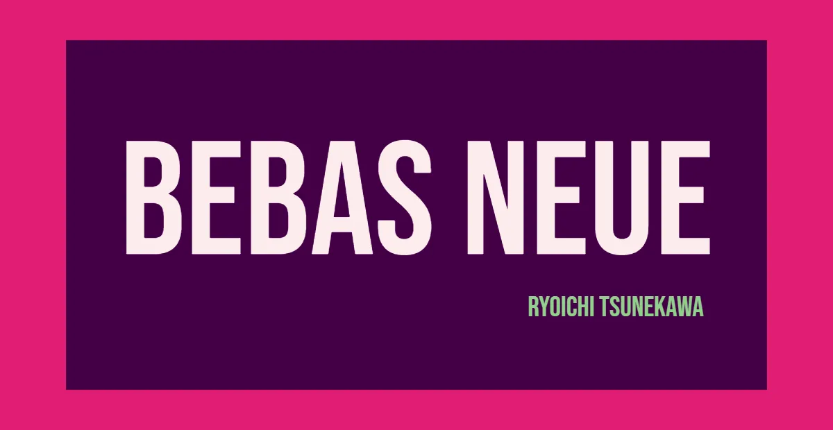 Bebas Neue Font