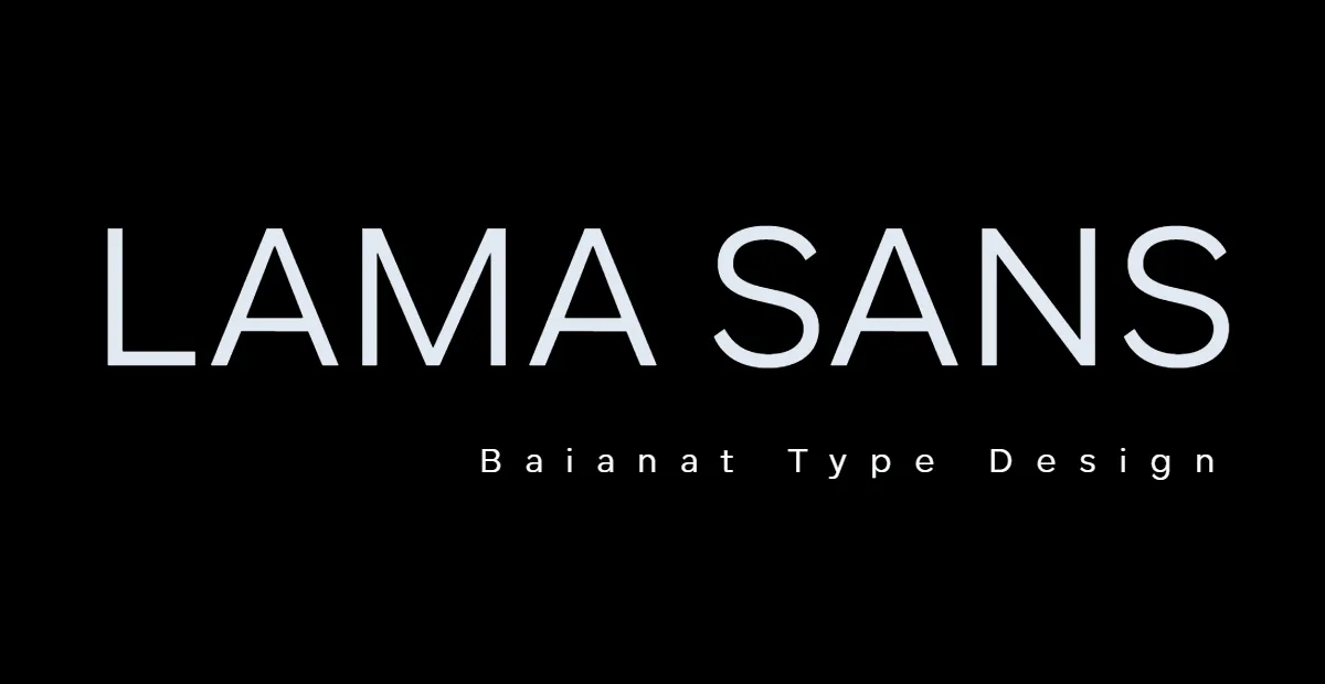 Lama Sans Font