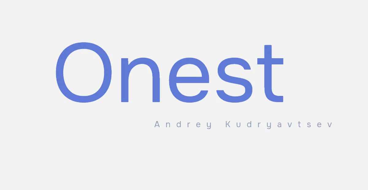 Onest Font