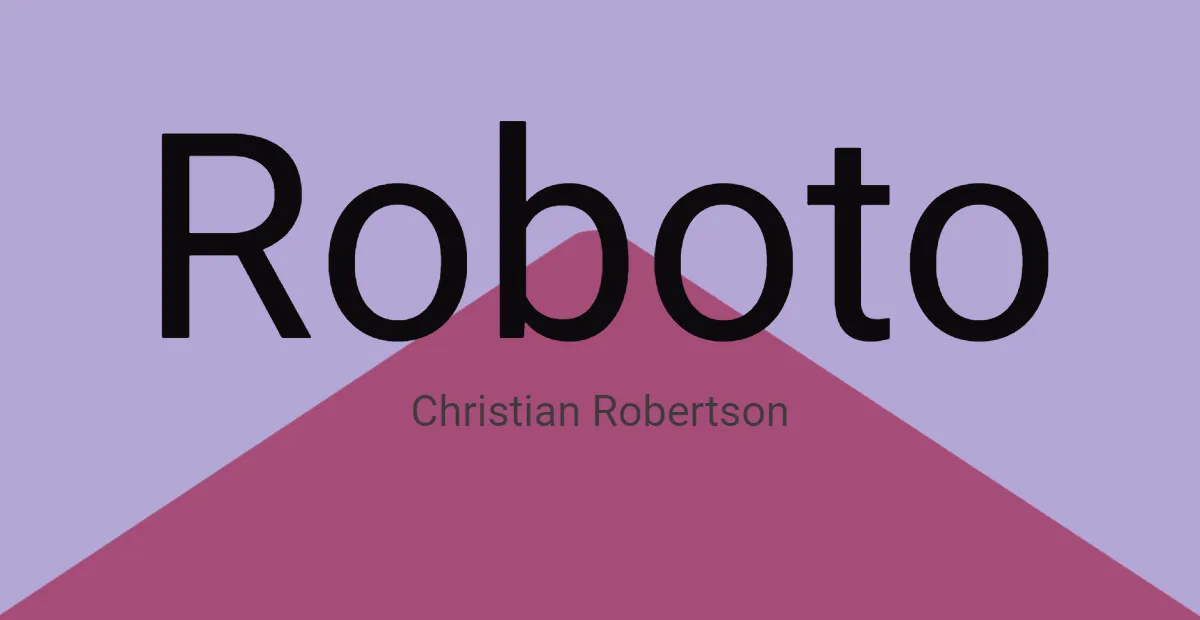 Roboto Font