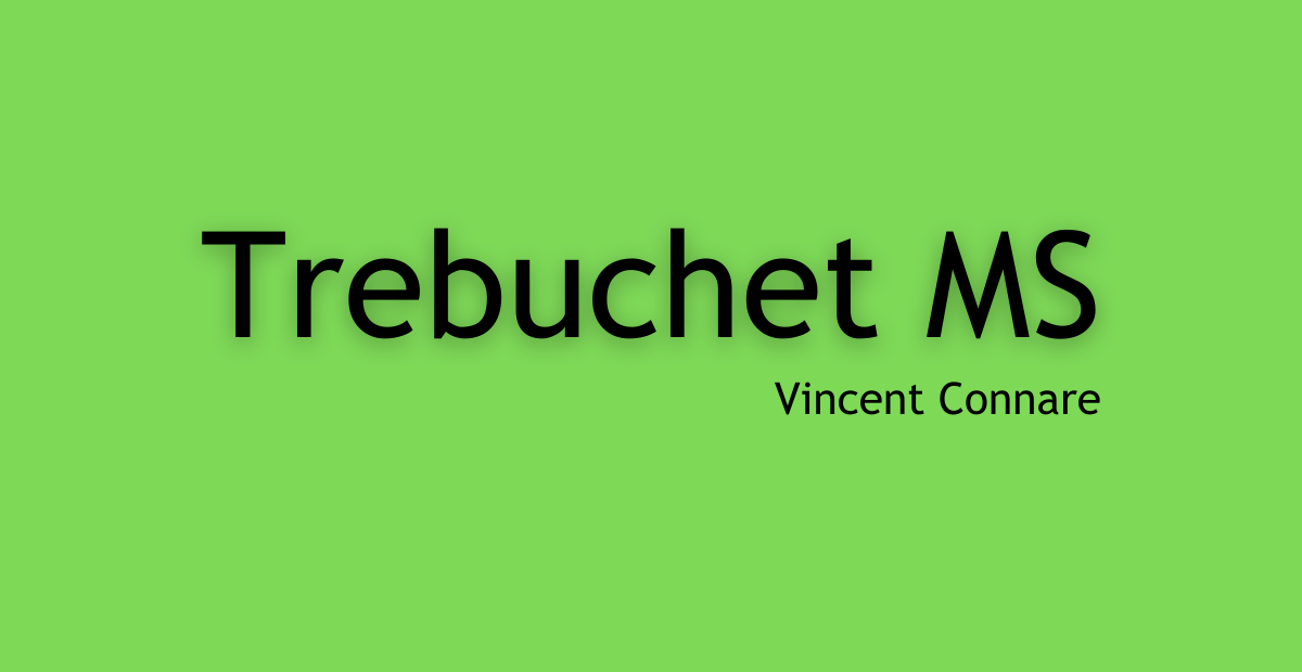 Trebuchet MS Font