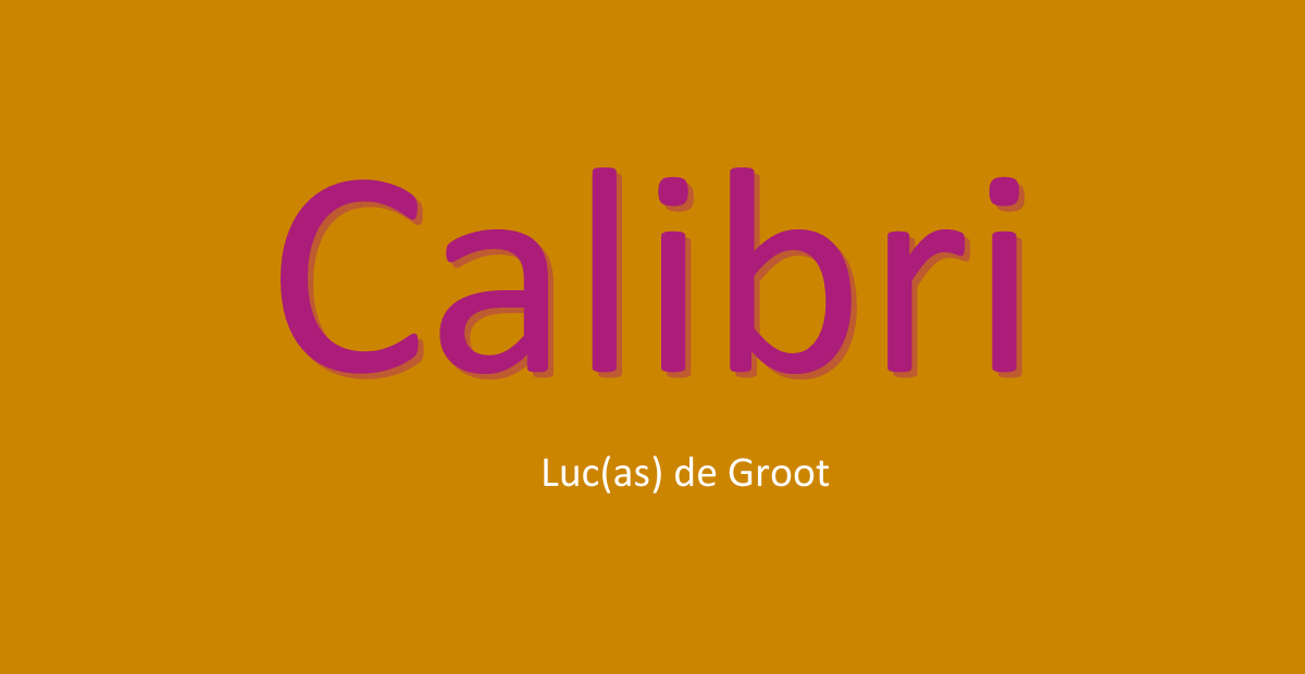 Calibri Font